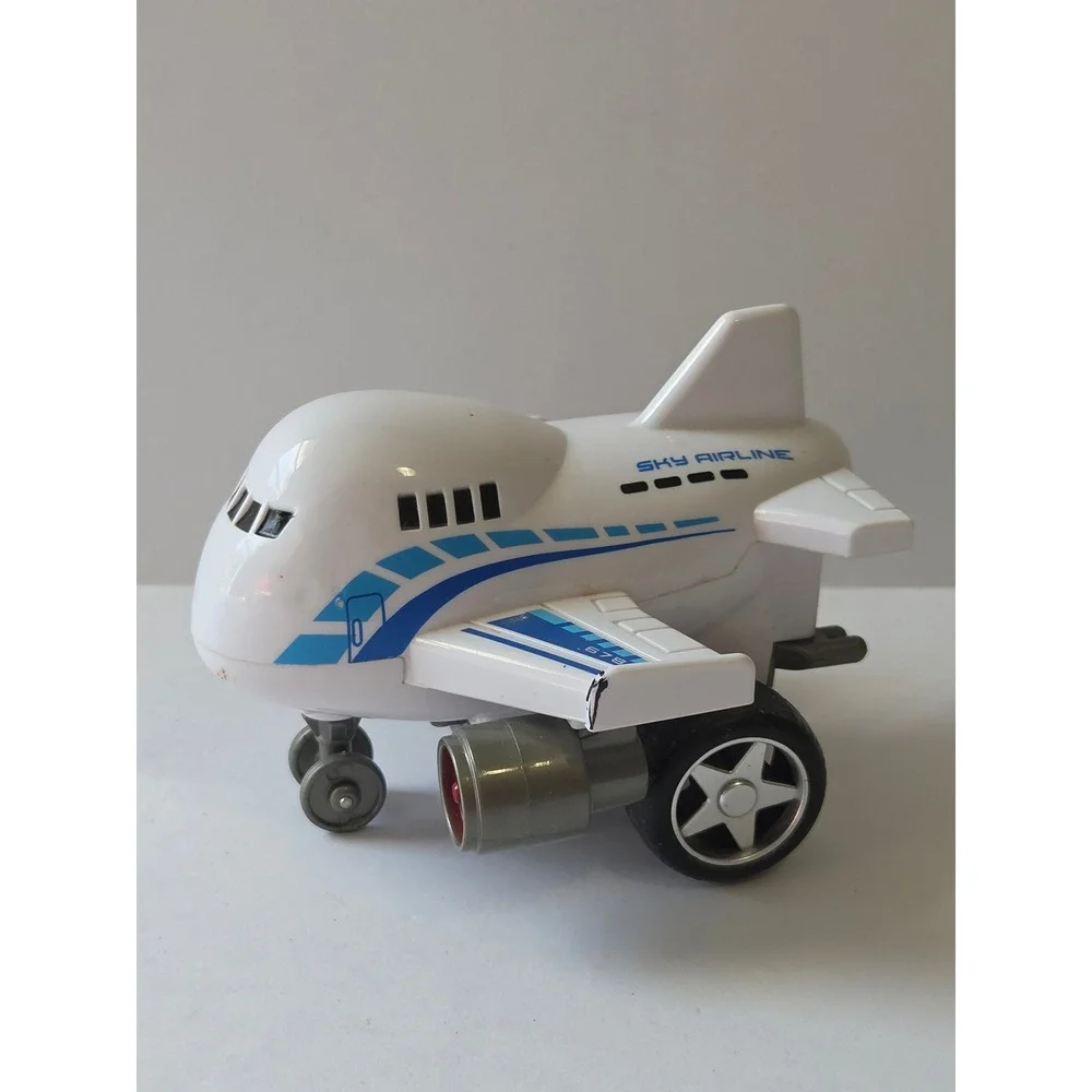NKOK Sky Airline Toy Airplane White Blue Jet Vehicle Item 26018 2018